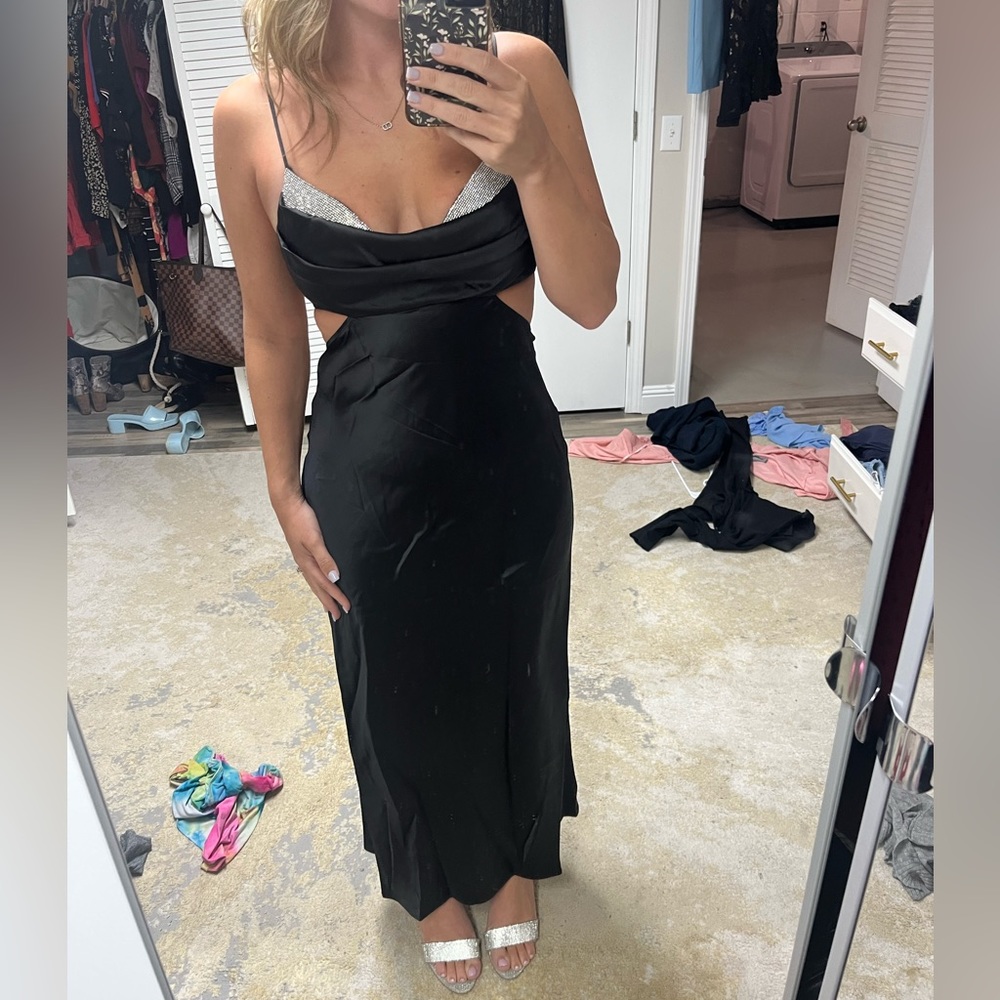 HELLO MOLLY BLACK EVENING GOWN